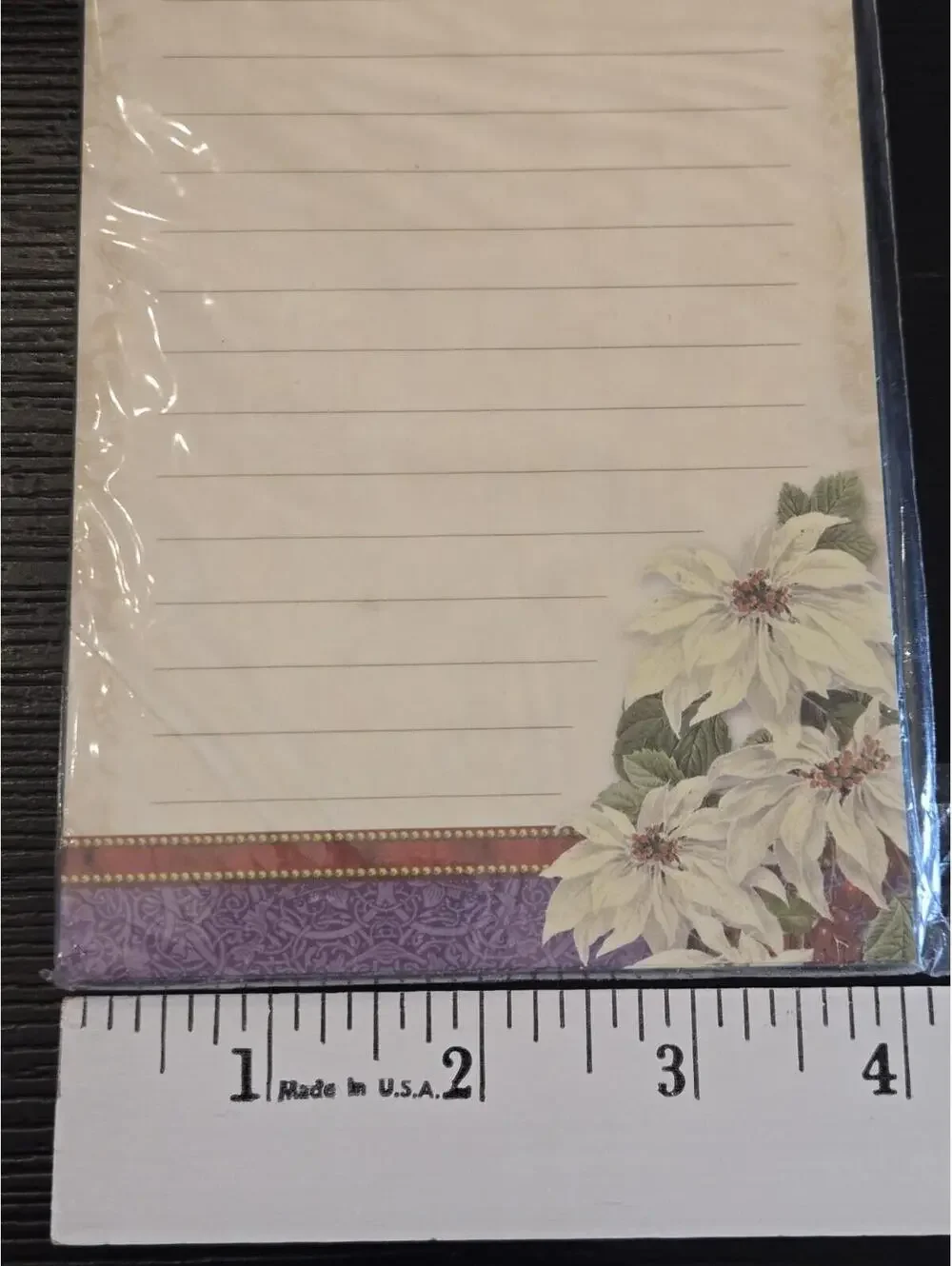Pooch & Sweetheart Wish List Purple Floral Magnetic List Pad 80 Sheets Sealed
